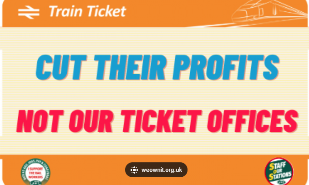 Cut their profits, not our ticket offices!