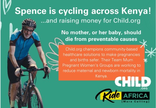 Spencer Barnshaw is raising money for Child.org International